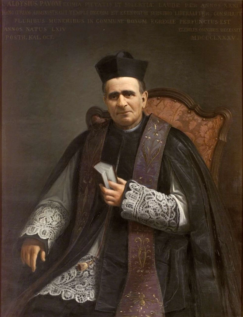 Ritratto del parroco Luigi Pavoni